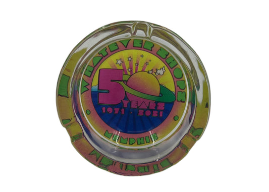 Whatever 50th Anniversary Glass Ash Tray
