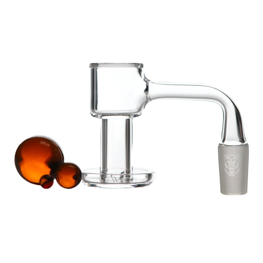 Bear Quartz Slurper Banger Set 14mm male 90°
