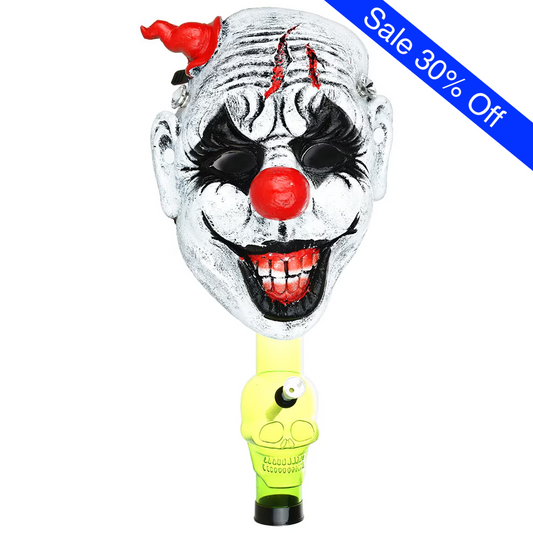 Creepy Clown Gas Mask Pipe