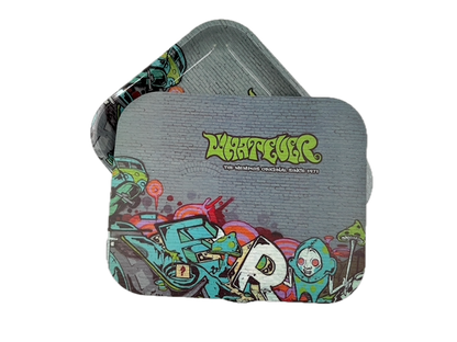 Whatever Graffiti Large Rolling Tray with Magnetic Lid