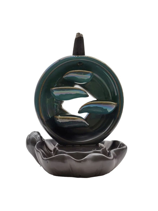 Round Black Backflow Burner