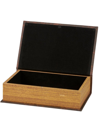 Dark Red Floral Book Box