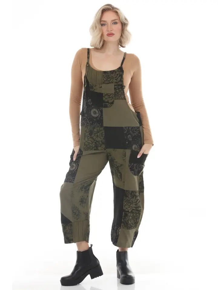 Vintage Patchwork Overalls