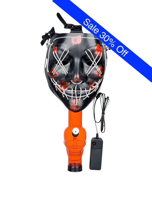 Scary Purge Light Up Gas Mask Pipe