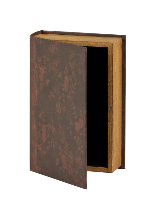 Dark Red Floral Book Box