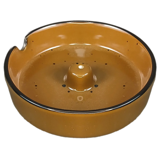 Brown Ceramic Round Burner