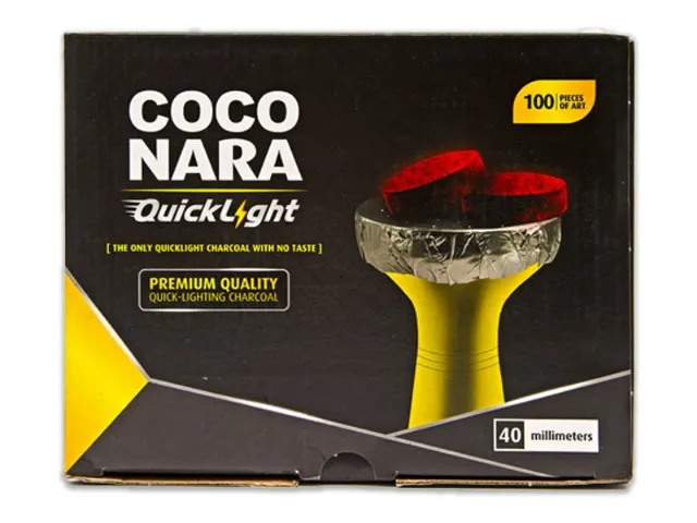 CocoNara Quick Lite 40mm Coals 10pk Box