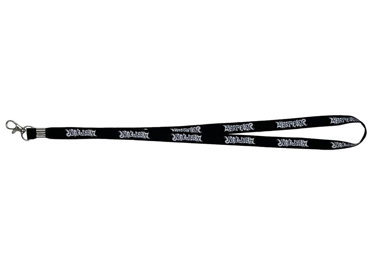 Whatever Graffiti Logo on Black Lanyard