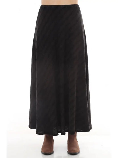 Bias Waffle Stonewashed Skirt
