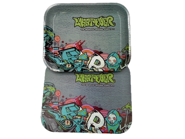 Whatever Graffiti Large Rolling Tray with Magnetic Lid