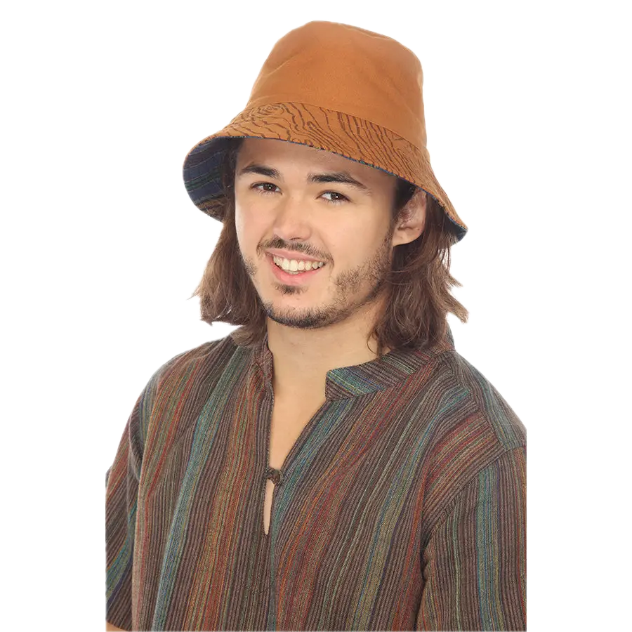 Wood Grain Bucket Hat